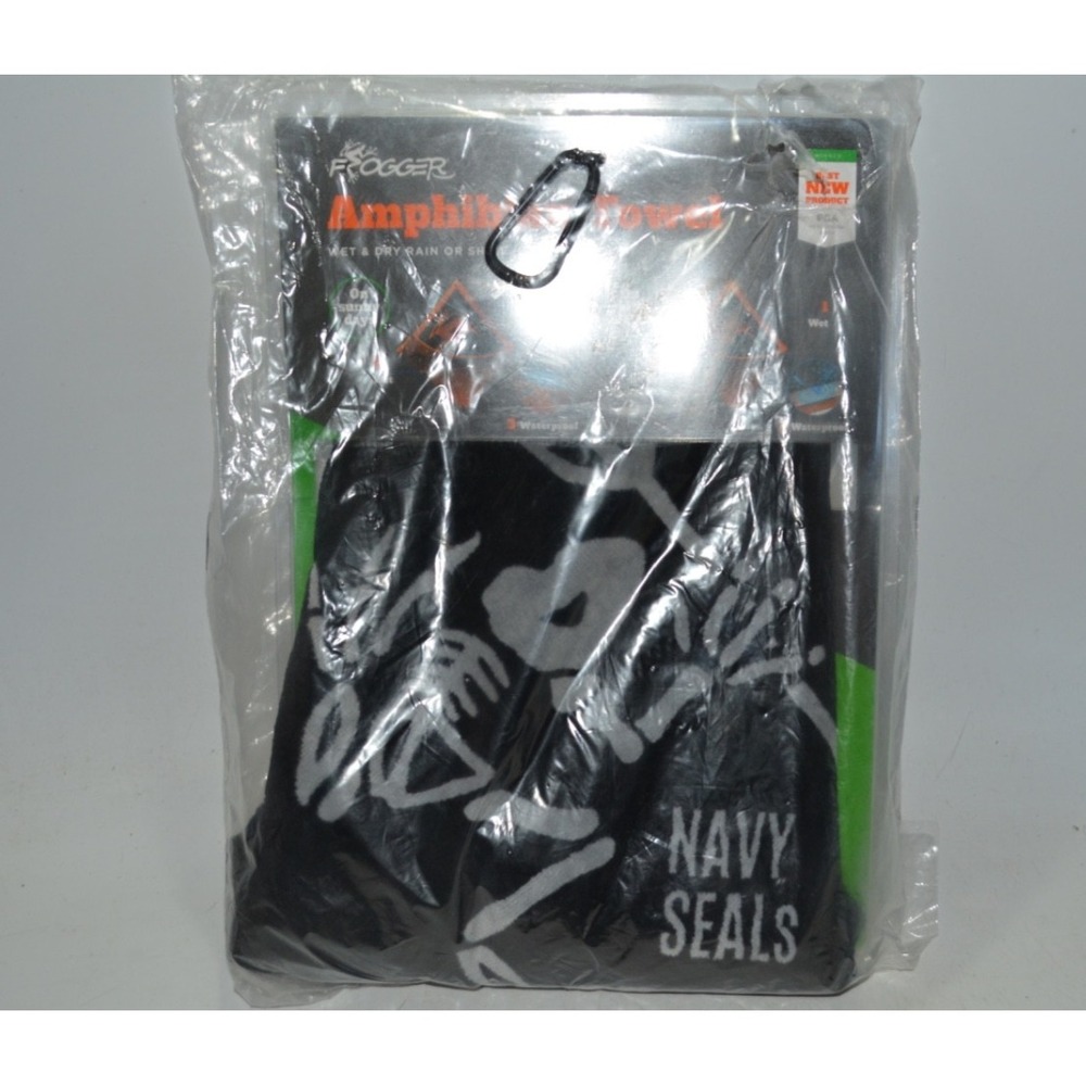 Amphibian 2‑in‑1 Golf Towel Wet/Dry Navy SEALs Premium – New – Never Used